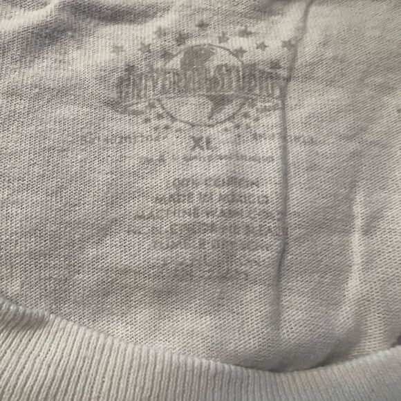 White T-Shirt with Cartoon Print Homer Simpson VTG - Picture 4 of 4